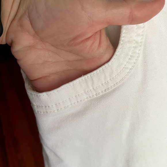 White Denim Capris (Sz 12) - Picture 5 of 8